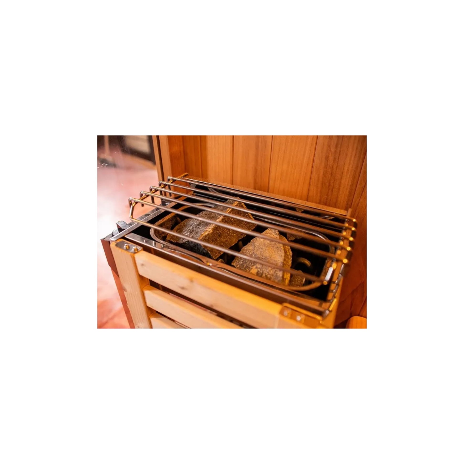 Stove in a sauna