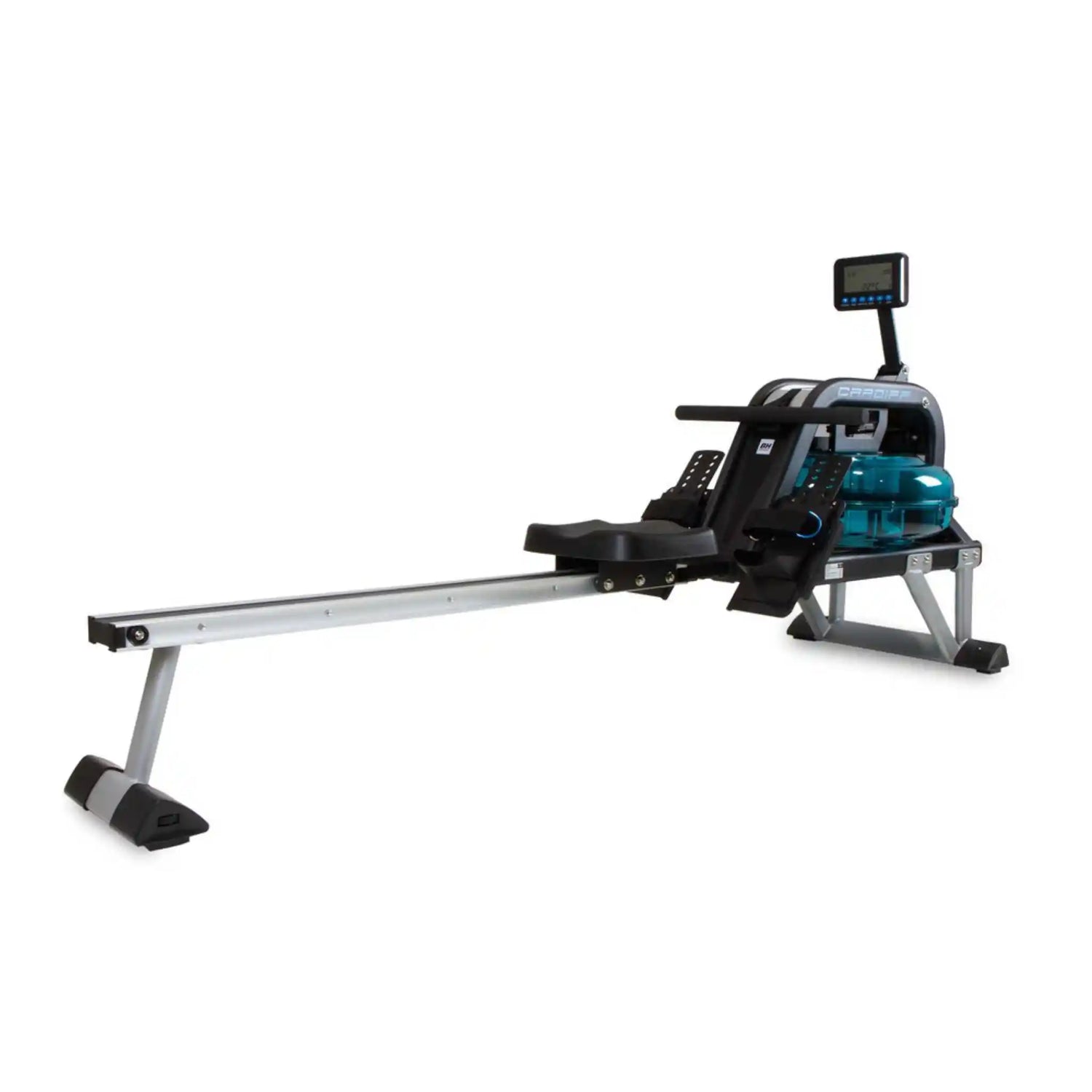 Rowing machine on a white background