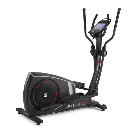 Cross trainer with 'Crystal 2.0' branding on a white background
