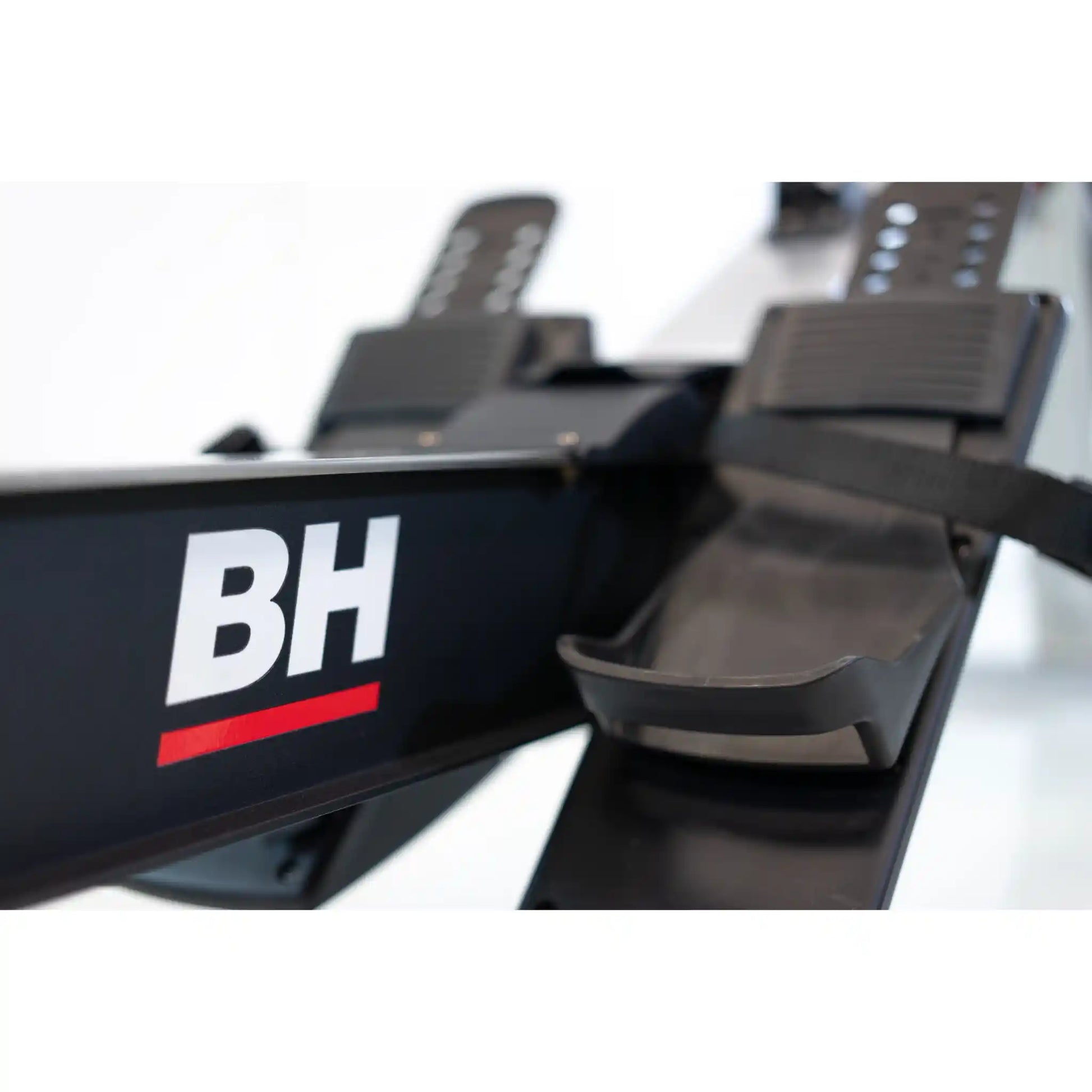 Rowing machine with BH logo on a white background