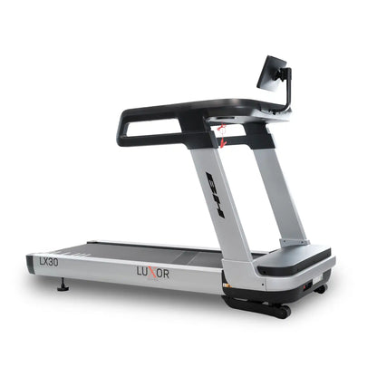 Treadmill with Luxor branding on a white background