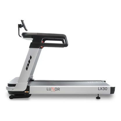 Treadmill with 'Luxor' branding on a white background