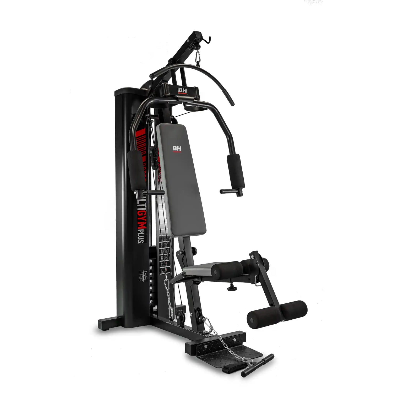 Black multi gym on white background