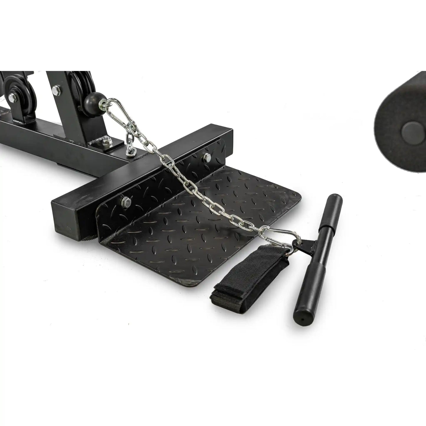 Pulley system on the bottom of a multi gym