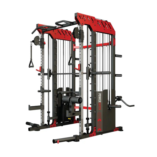 MultiGym with red and black design on a white background