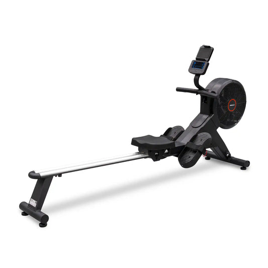 Rowing machine on a white background