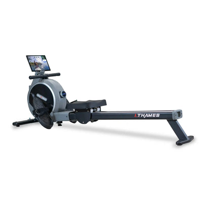 Thames rowing machine with a screen on a white background