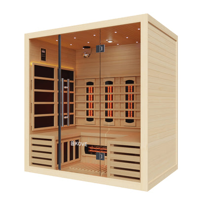 KOVE Infrared Sauna on white background