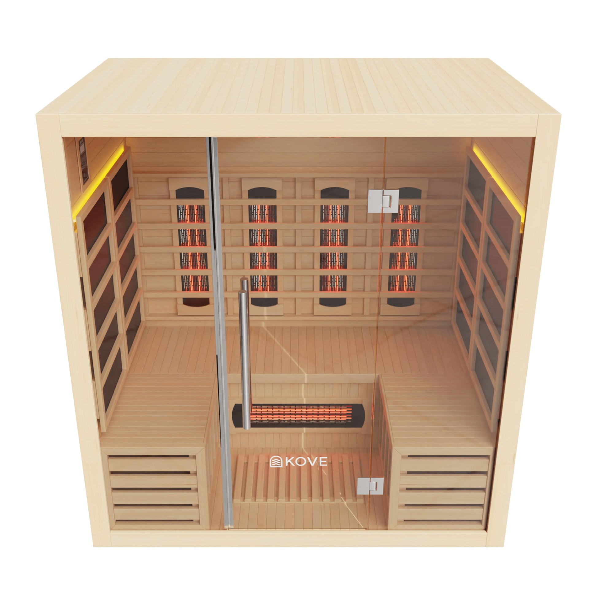 KOVE Infrared Sauna on white background