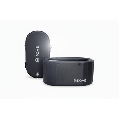 Black Kove ice bath on a white background