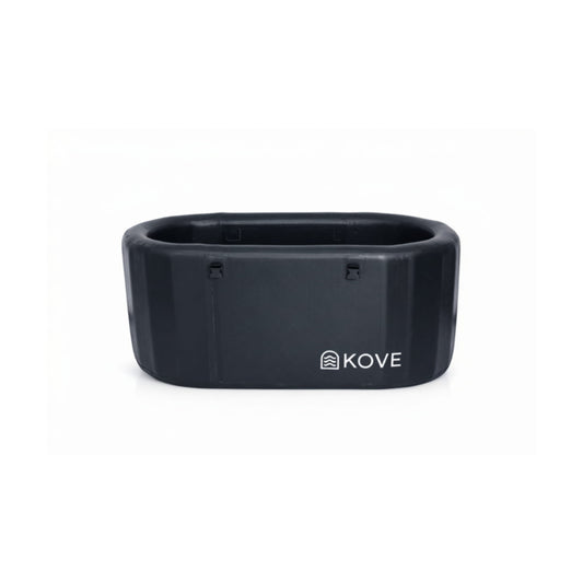 Black Kove ice bath on a white background