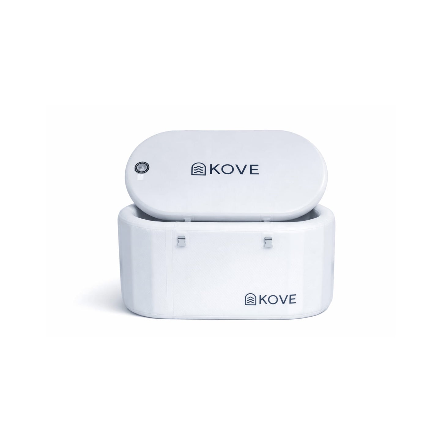 Kove ice bath on white background