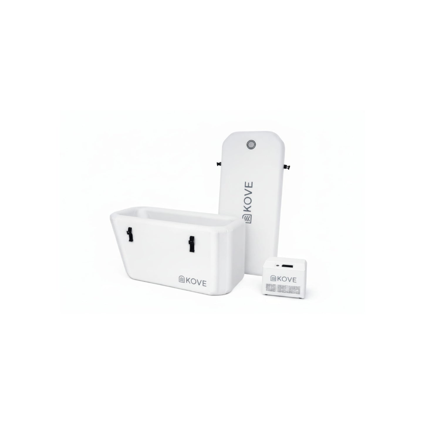 White Kove Elite Ice Bath and chiller on white background