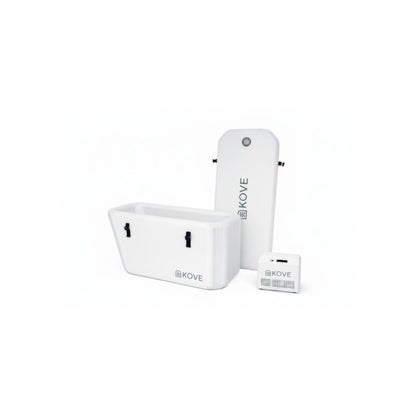 White Kove Elite Ice Bath and chiller on white background
