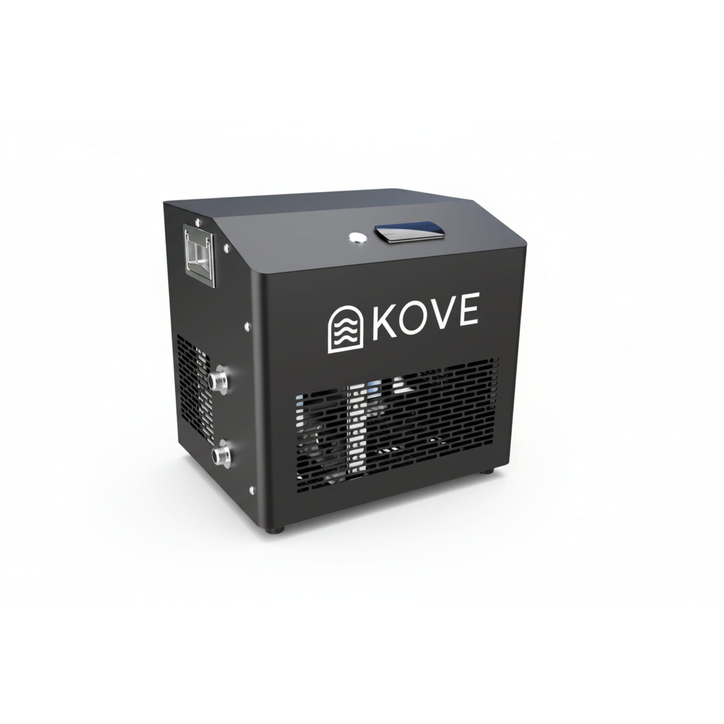 Black Kove ice bath chiller on a white background