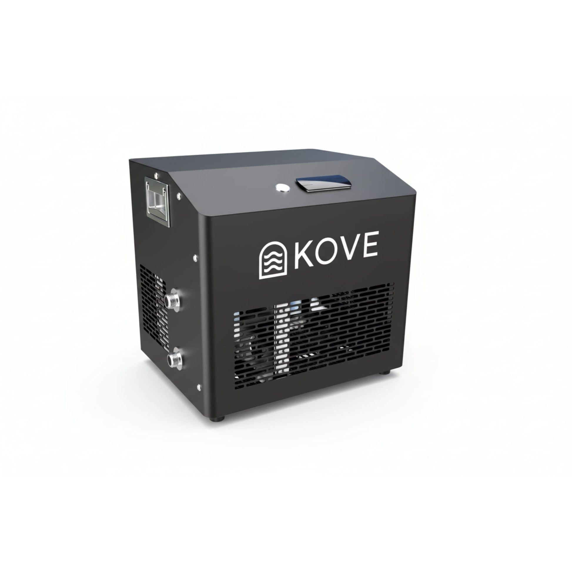 Black Kove ice bath chiller on a white background