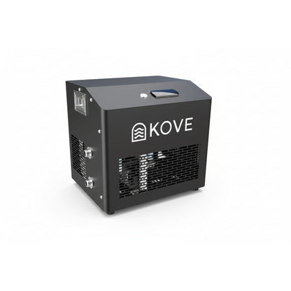 Black Kove ice bath chiller on a white background