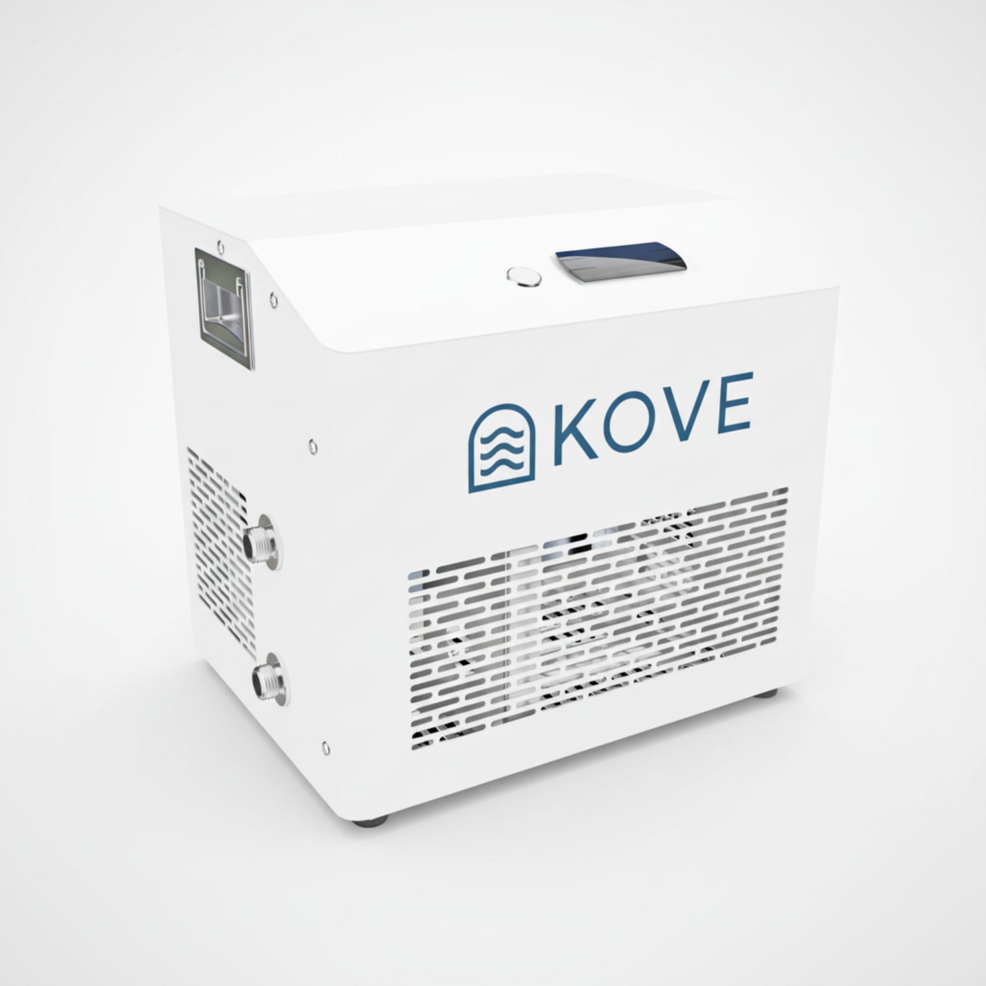 White Kove ice bath chiller on a white background
