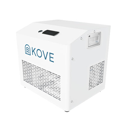White Kove ice bath chiller on a white background