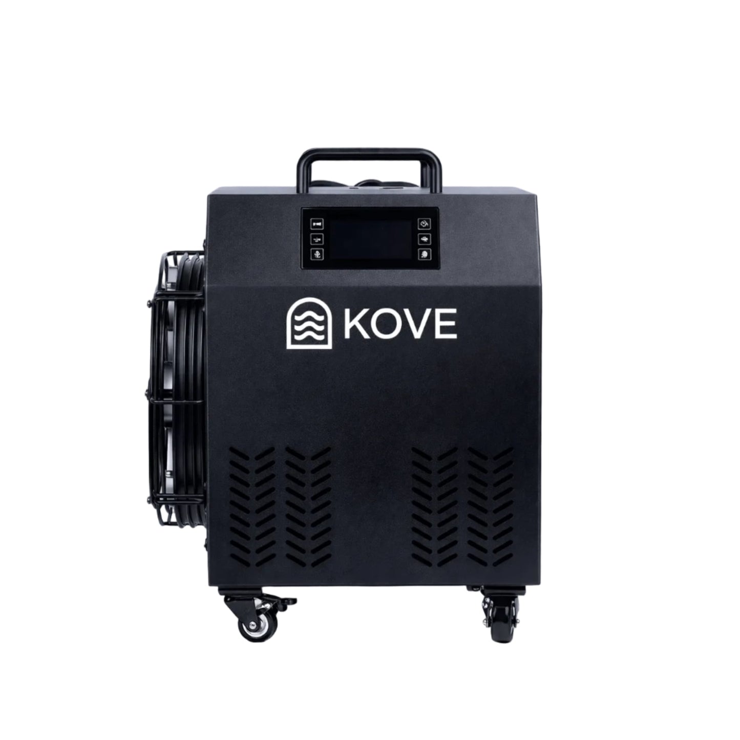 Black Kove ice bath chiller on a white background