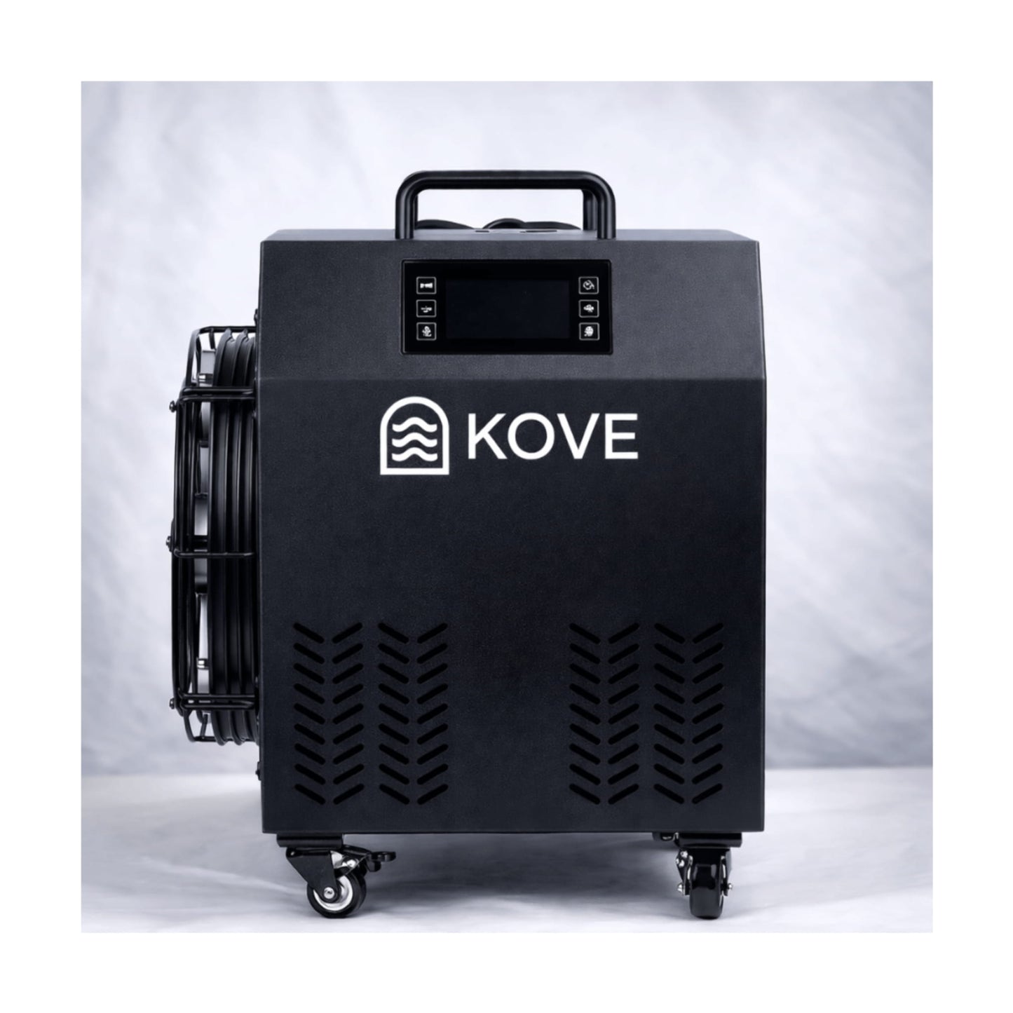 Black Kove ice bath chiller on a white background