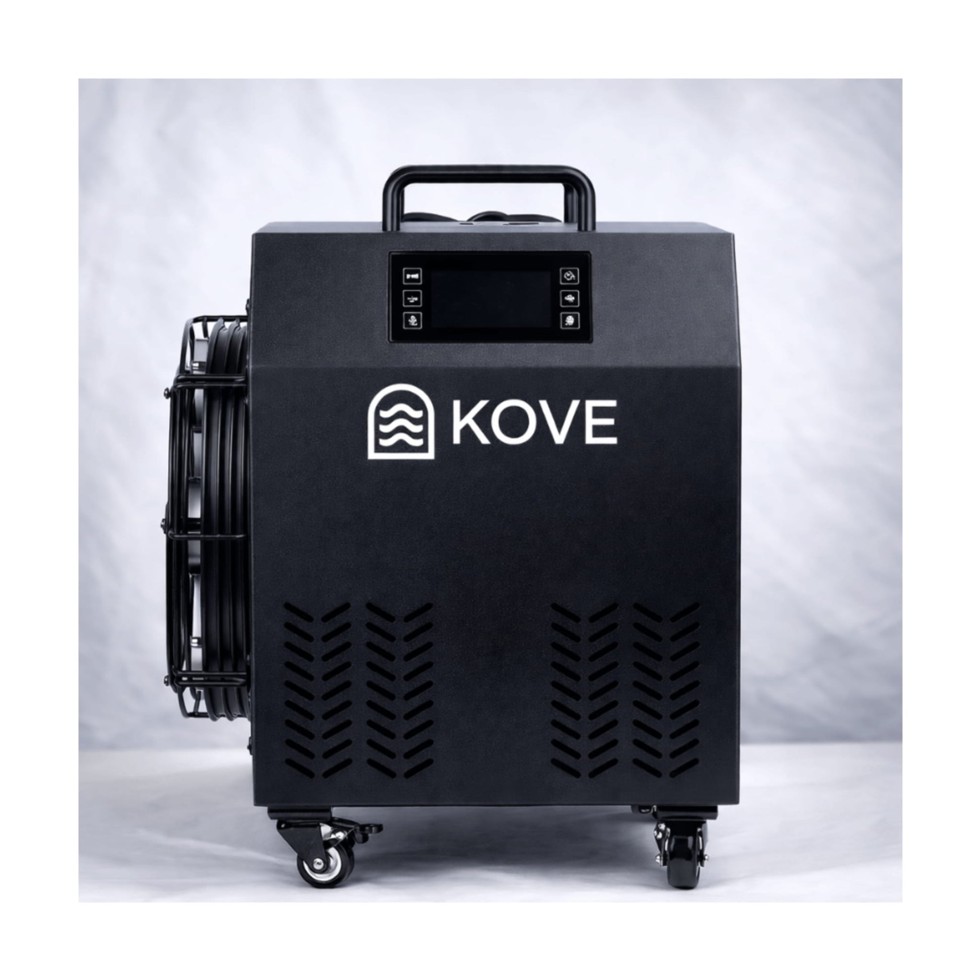 Black Kove ice bath chiller on a white background