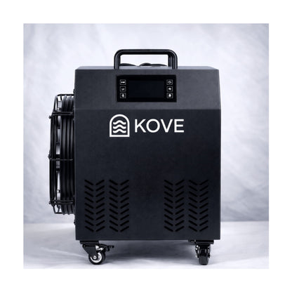 Black Kove ice bath chiller on a white background