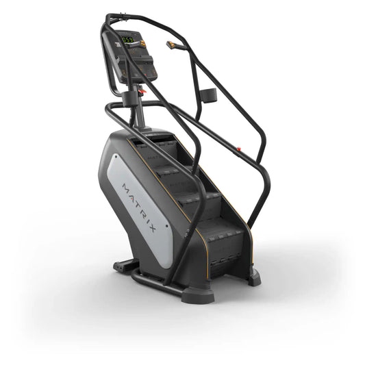 Matrix stair stepper exercise machine on a white background
