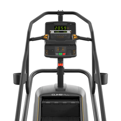 ClimbMill exercise machine with digital display on a white background