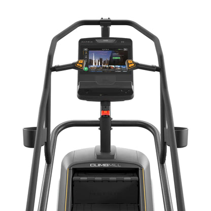 ClimbMill exercise machine with digital display on a white background