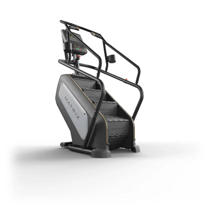 Black and grey Matrix stair climber on a white background