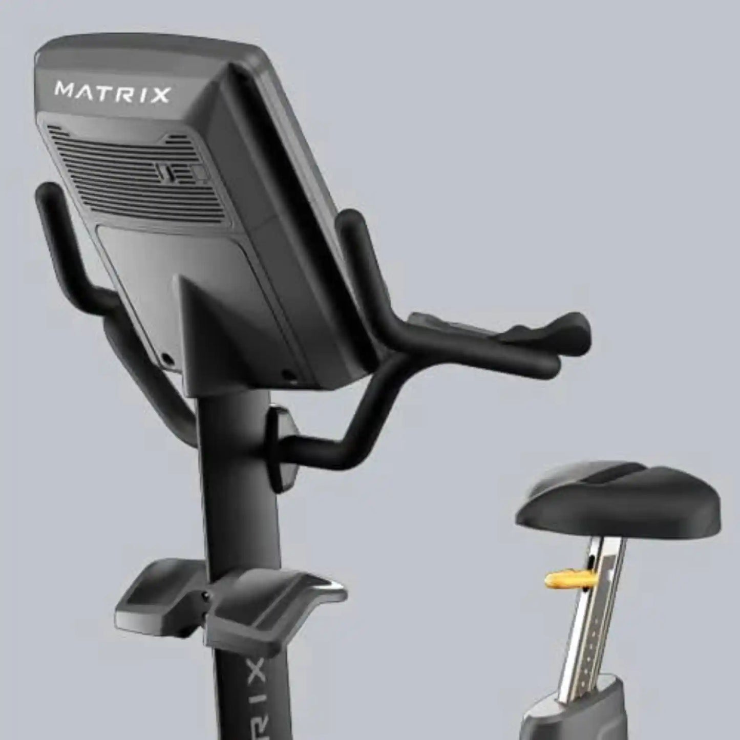 Matrix exercise bike on a light gray background