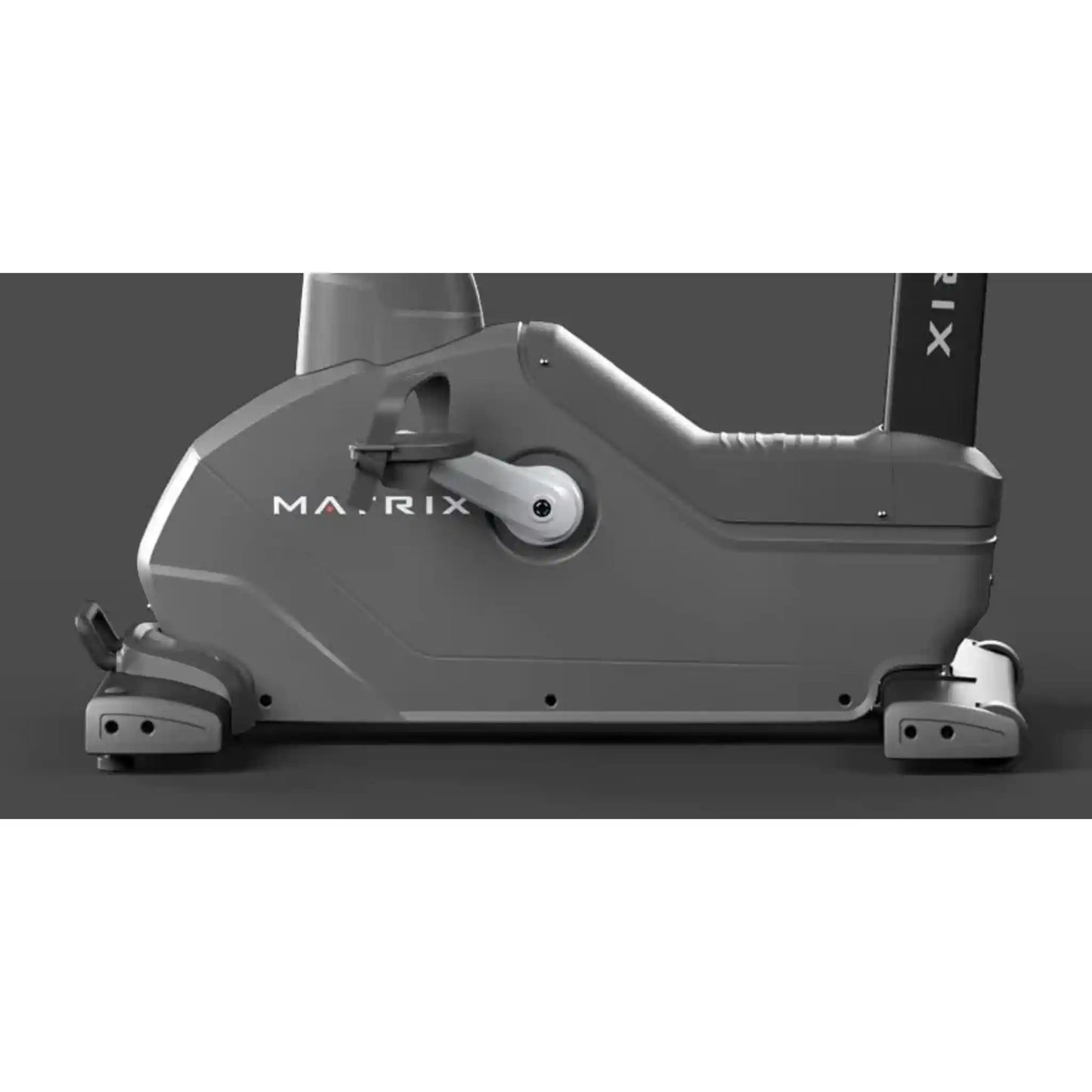 Exercise bike with 'Matrix' branding on a dark background