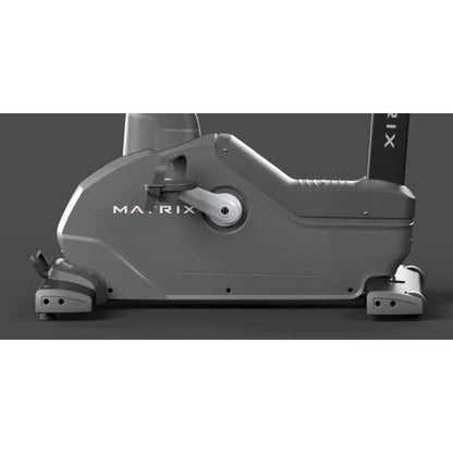 Exercise bike with 'Matrix' branding on a dark background