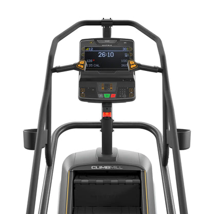 ClimbMill exercise machine with digital display on a white background