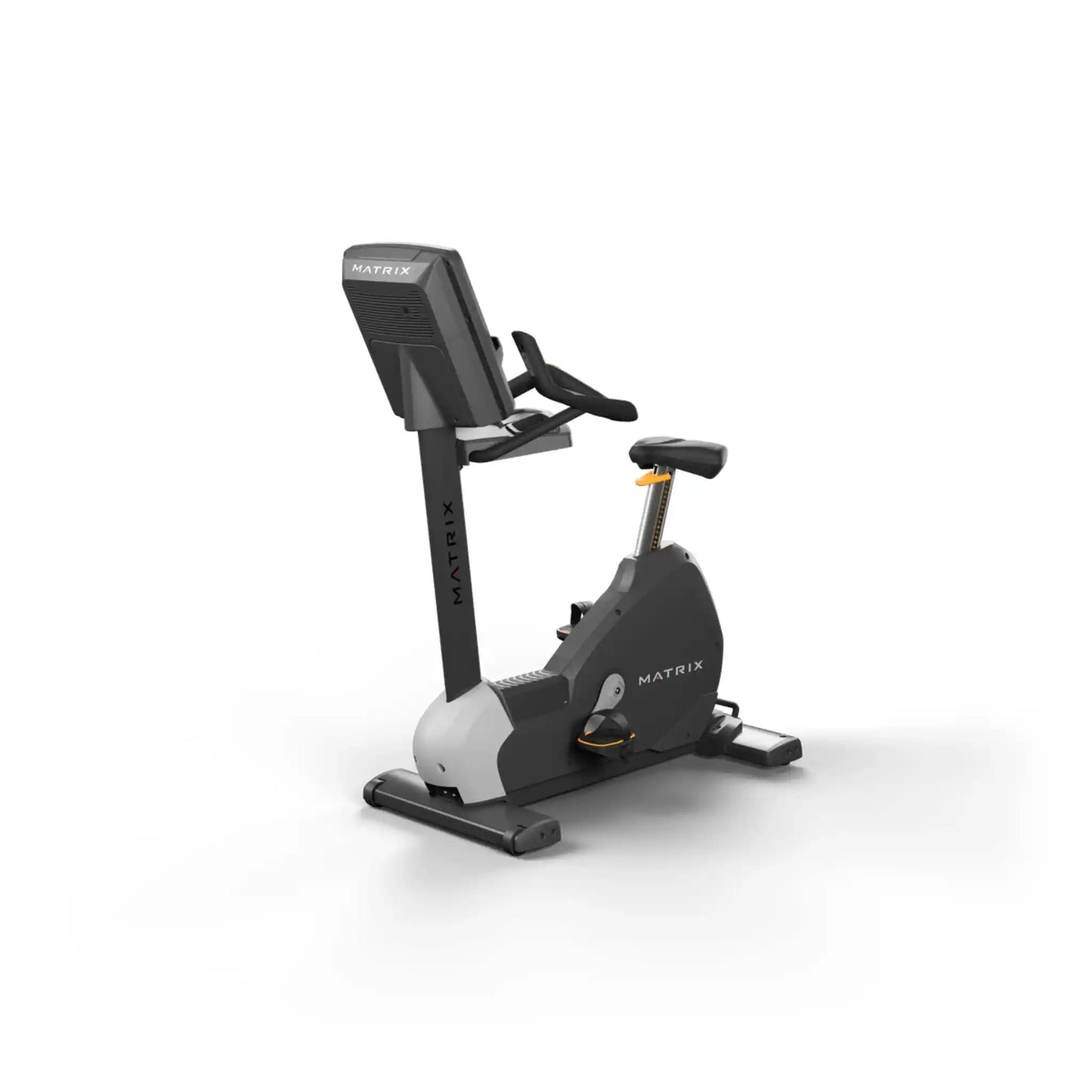 Exercise bike with 'Matrix' branding on a white background